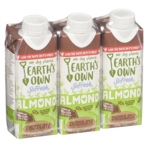 3x250ml. Made with Real Almonds. Excellent Source of Calcium.