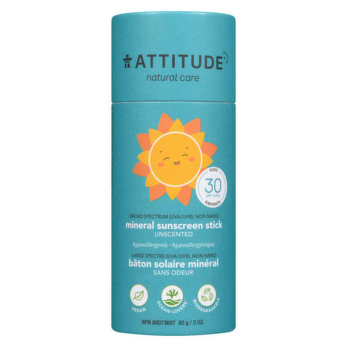 Attitude - Sunscreen Stick Kids SPF 30