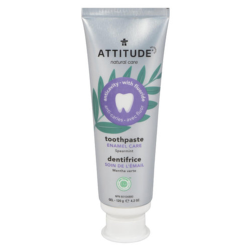 Attitude - Enamel Care Toothpaste with Fluoride Spearmint