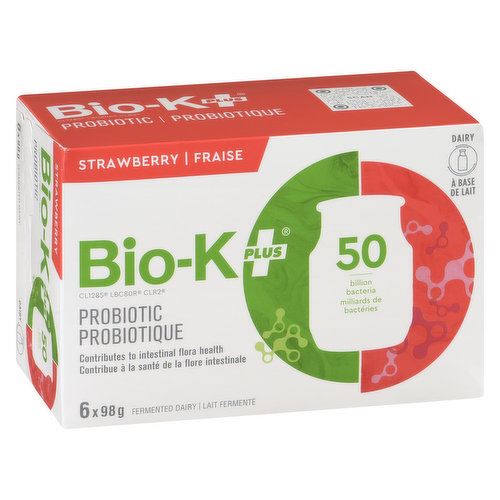 Bio-K+ - 50 Billion Fremented Milk - Strawberry