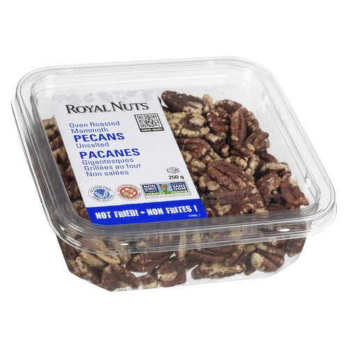 Royal Nuts - Pecans Oven Roasted, Unsalted