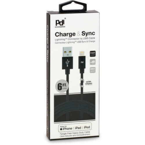 Pdi - Charge & Sync Lightning Connector to USB Cable