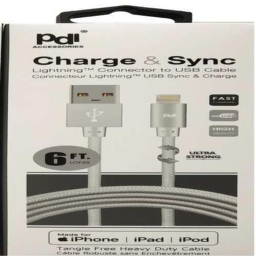 Pdi - Lightning Connector to USB Cable, Silver