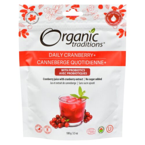 Organic Traditions - Probiotics Daily Cranberry+