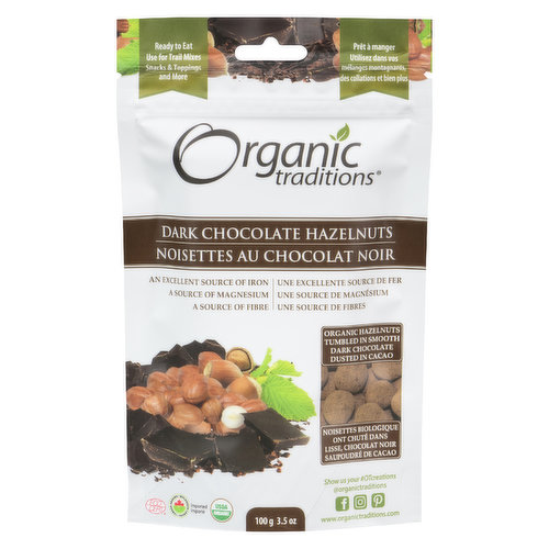 Organic Traditions - Dark Chocolate Hazelnuts