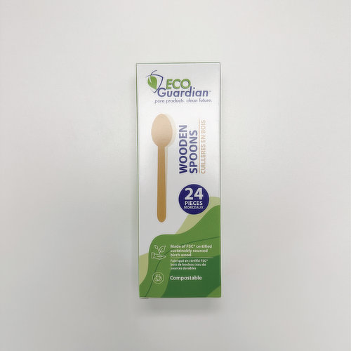 Eco Guardian - Spoons Wooden 6.25In