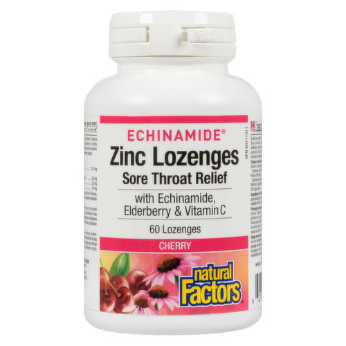 Natural Factors - Zinc Lozenges Cherry