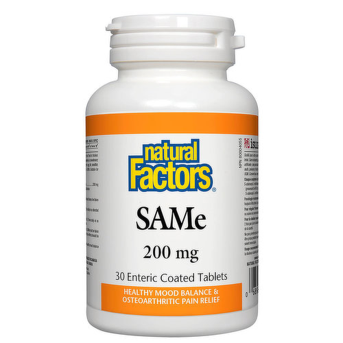 Natural Factors - Sam-E 200mg