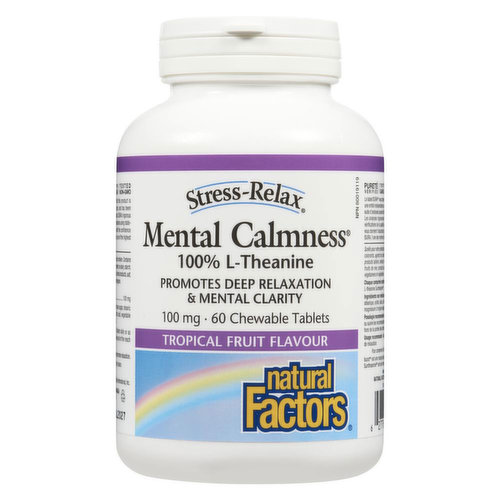 Natural Factors - Stress Relax Mental Calmness 100mg Chews