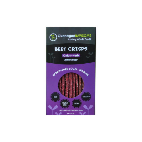 Okanagan Rawsome - Beet Crisps Onion Herb