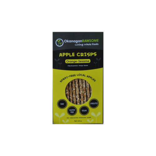 Okanagan Rawsome - Apple Crisps Orange Sesame