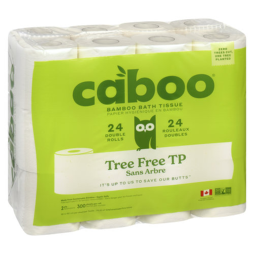 Caboo - Bamboo & Sugarcane 2Ply Bathroom Tissue