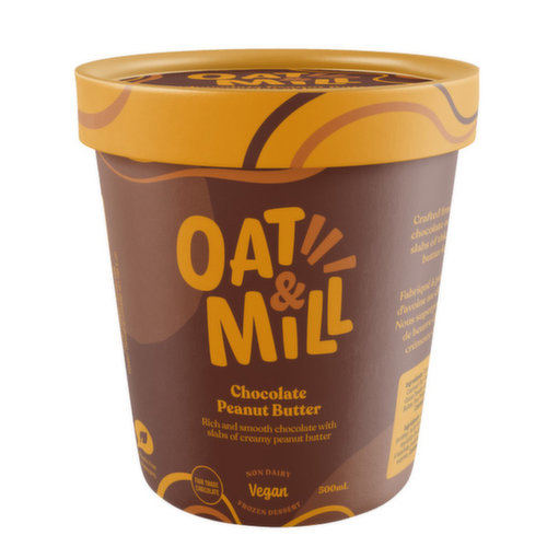 Oat & Mill - Frozen Dessert Chocolate Peanut Butter