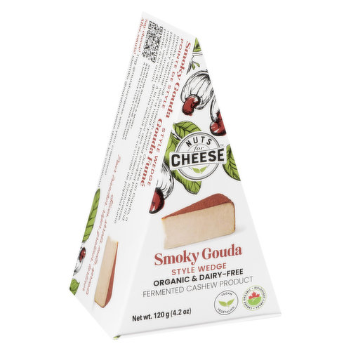 Nuts For Cheese - Smoky Gouda Wedge Fermented Cashew Product Org