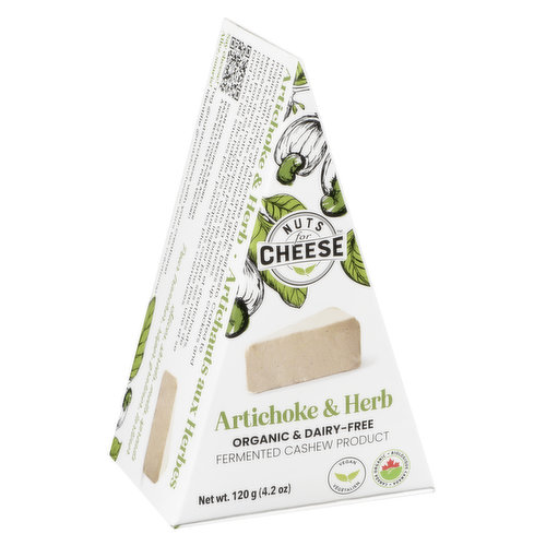 Nuts For Cheese - Dairy Free, Artichoke And Herb Cheese