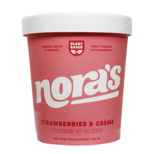 Nora's - Ice Cream Non Dairy Strawberries & Creme