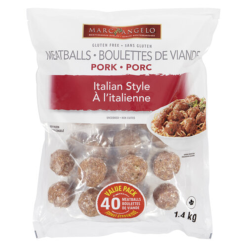 Marc Angelo - Pork Meatballs - Italian Style