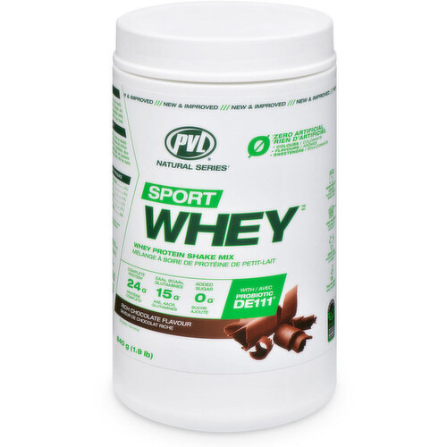 PVL SPORT - Whey Protein Shake Mix Rich Chocolate Flavour