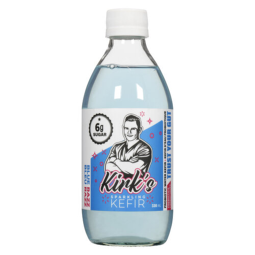 Kirks Kefir - Sparkling Blue Razz Organic