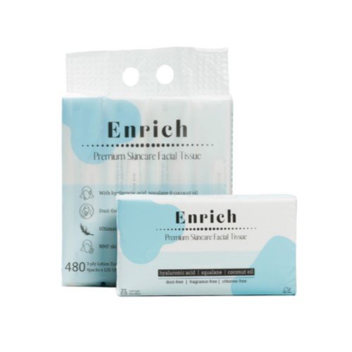 Enrich - Premium Skincare Facial 3 Ply Tissue (4x120Sheets)