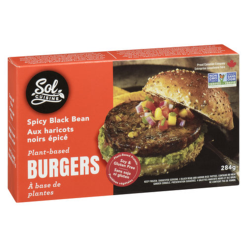 Sol Cuisine - Burgers Black Bean Spicy