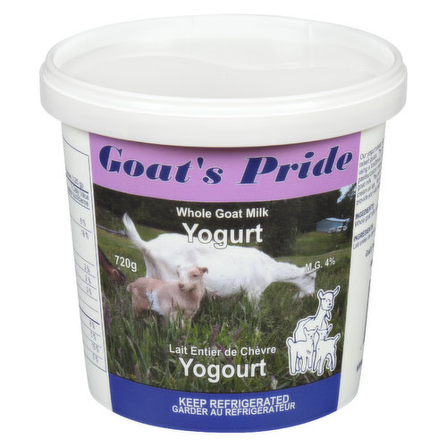 Goats Pride Dairy - Goat Milk Yogurt Whole Plain