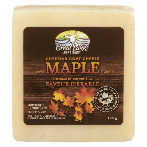 Great Lakes Goat - Cheddar Goat Cheese w/ Maple