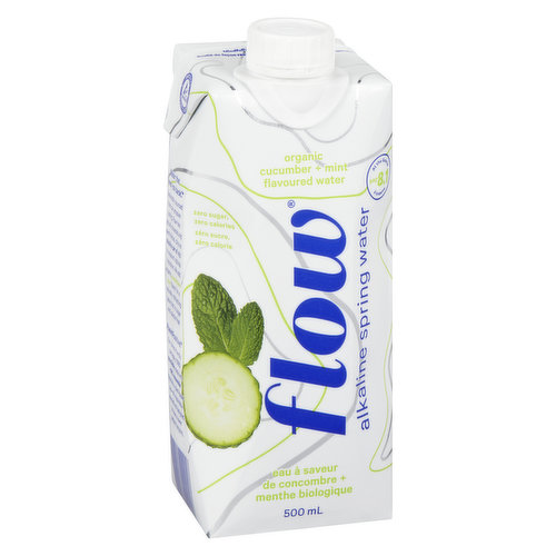 Flow Water - Naturally Alkaline Spring Water Cucumber Mint