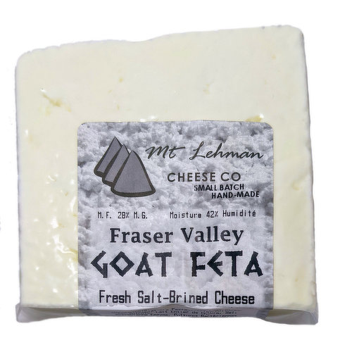 Mt Lehman Cheese - Goat Feta Cheese