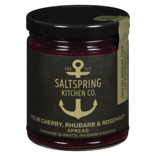 Salt Spring Kitchen - Fruit Spread- Sour Cherry, Rhubarb & Rosemary