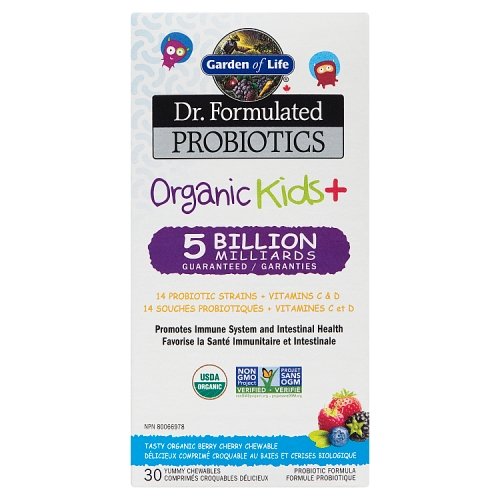 Dr. Formulated Probiotiques Organic Kids + 5 Milliards