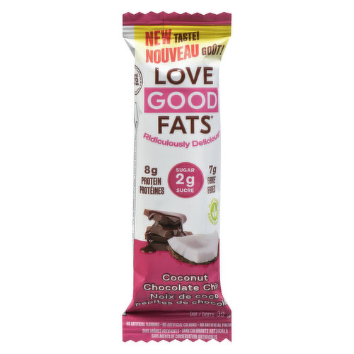 Love Good Fats - Nutritional Bar - Coconut Chocolate Chip