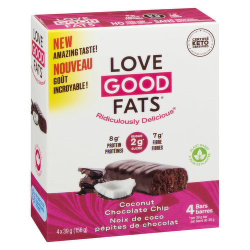 Love Good Fats - Protein Bars - Coconut Chocolate Chip