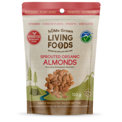 Home Grwn Lvng Foods - Sprouted Almonds