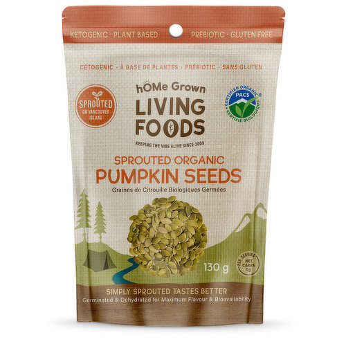 Home Grwn Lvng Foods - Sprouted Pumpkin Seeds