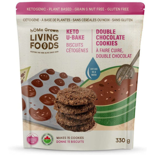 Home Grwn Lvng Foods - U Bake Cookies Double Chocolate
