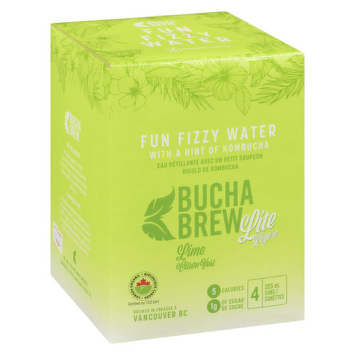 Bucha Brew - Lime Fun Fizzy Water