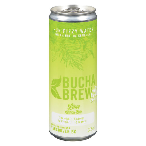 Bucha Brew - Fun Fizzy Water Lime