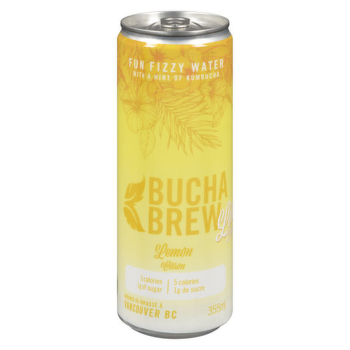 Bucha Brew - Fun Fizzy Water Lemon