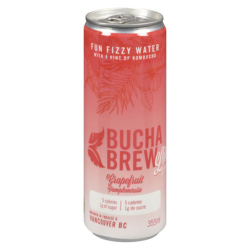 Bucha Brew - Fun Fizzy Water Grapefruit