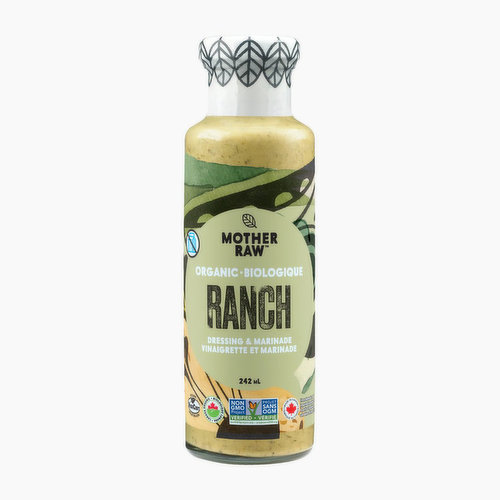 Their plant-based Ranch dressing is organic & only has room for herbs, minced onion, garlic, cracked black pepper & loads of flavor. Egg-free. Dairy-free. Worry-free. Non-GMO.