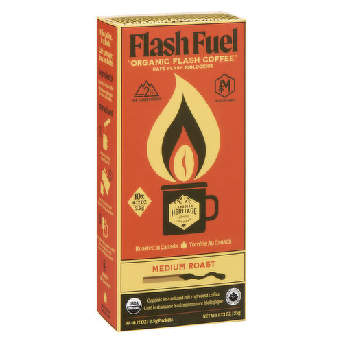Canadian Heritage - Flash Fuel Instant Coffee Medium Roast Organic