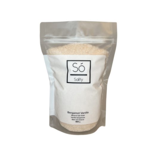 So Luxury - Bergamot Vanilla Mineral Salt Soak