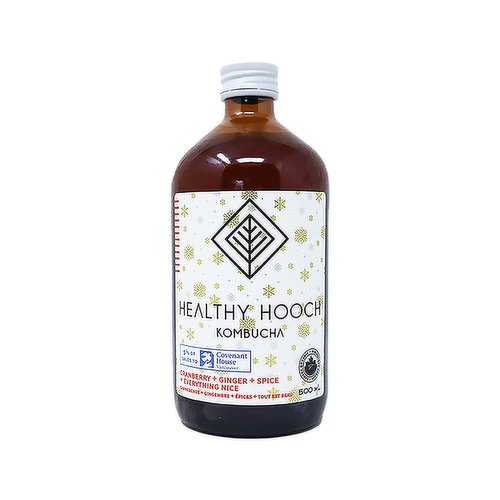 Healthy Hooch - Cranberry Ginger Spice Komucha