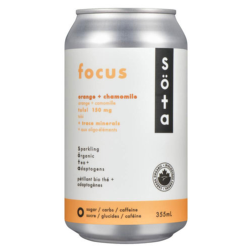 Sota - Sparkling Tea & Adaptogens Focus Organic