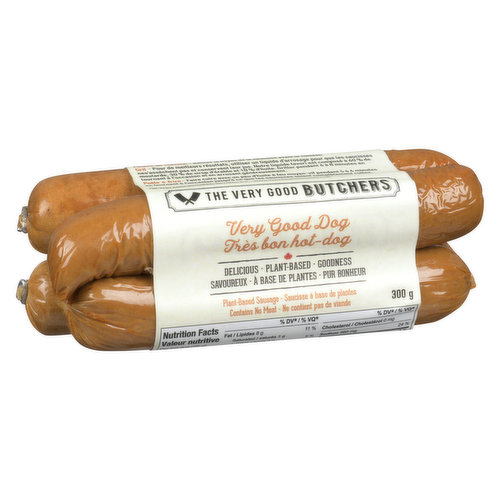 Crafted with organic navy beans, bresh, white onions, organic wheat and spices, this plant-based hot dog delivers that summertime taste with none of the guilt. AVery Good Dog indeed. Grill, roast, boil or eat them straight out of the package.