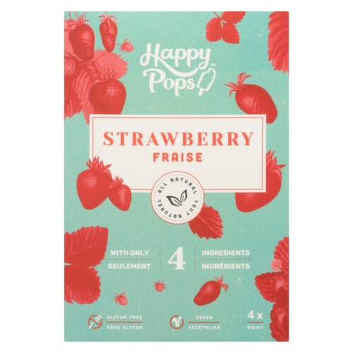 Happy Pops - Strawberry Ice Pops