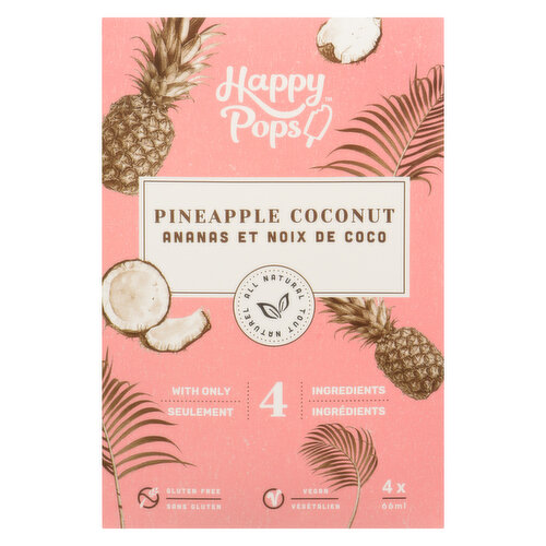 Happy Pops - Pineapple Coconut Ice Pops