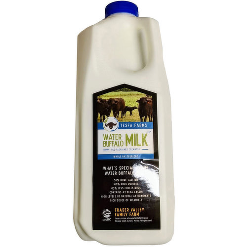 Tesfa Farms - Water Buffalo Milk Whole Non Homogenized