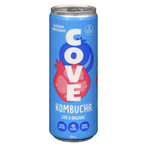 Cove Kombucha - Blueberry Pomegranate Organic